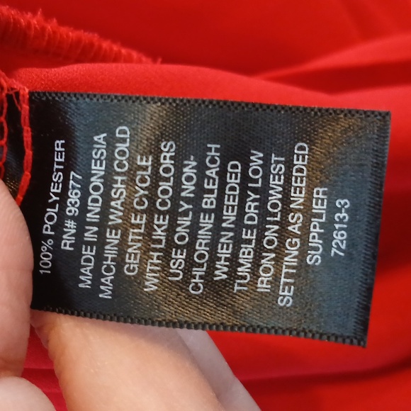 Worthington Chic Red Women's Blouse Sz L - Picture 10 of 10